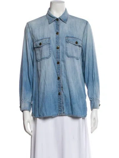 Pre-owned Current Elliott Denim Jacket In Blue