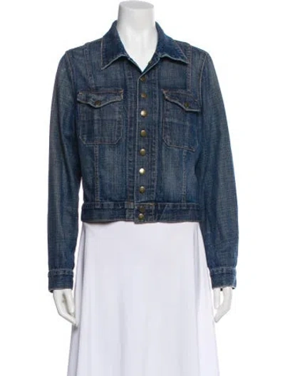 Pre-owned Current Elliott Denim Jacket In Blue