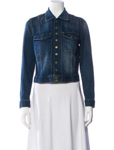 Pre-owned Current Elliott Denim Jacket In Blue