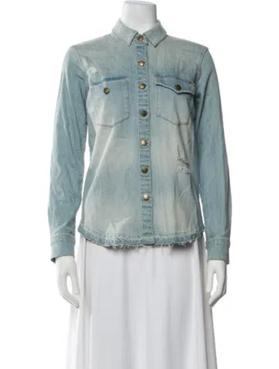 Pre-owned Current Elliott Denim Jacket In Blue
