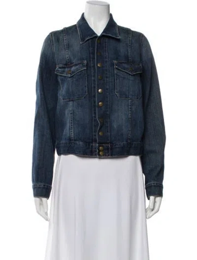 Pre-owned Current Elliott Denim Jacket In Blue