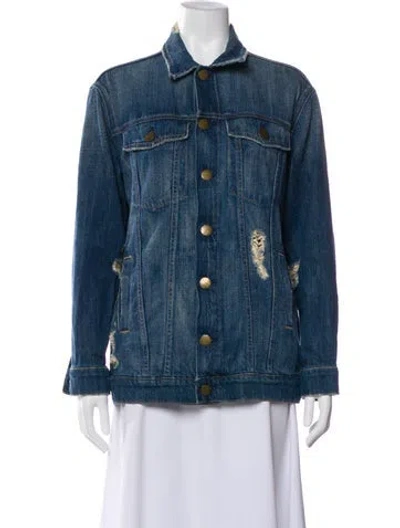 Pre-owned Current Elliott Denim Jacket In Blue
