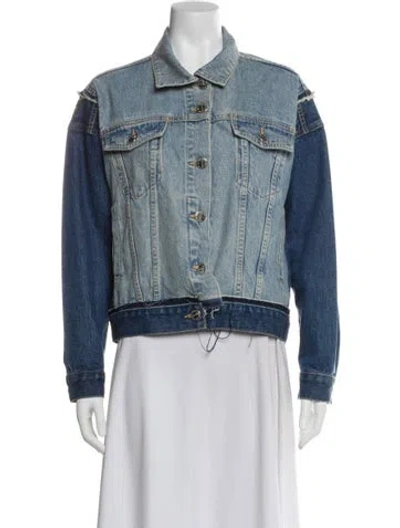 Pre-owned Current Elliott Denim Jacket In Blue