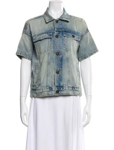 Pre-owned Current Elliott Denim Jacket In Blue