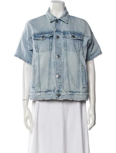 Pre-owned Current Elliott Denim Jacket In Blue
