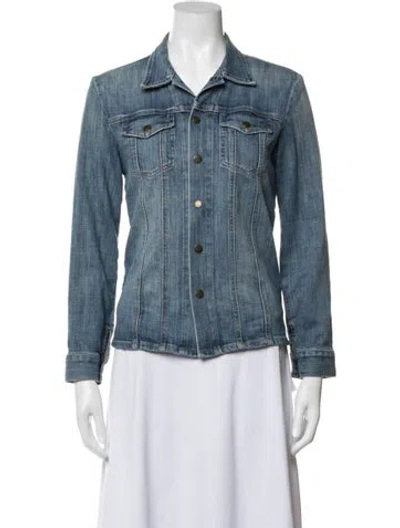 Pre-owned Current Elliott Denim Jacket In Blue