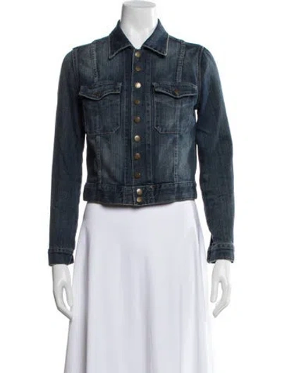 Pre-owned Current Elliott Denim Jacket In Blue