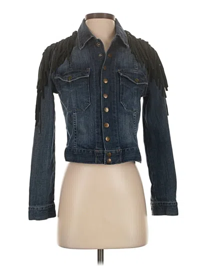 Pre-owned Current Elliott Denim Jacket In Blue