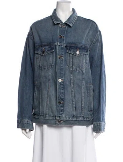 Pre-owned Current Elliott Denim Jacket In Blue