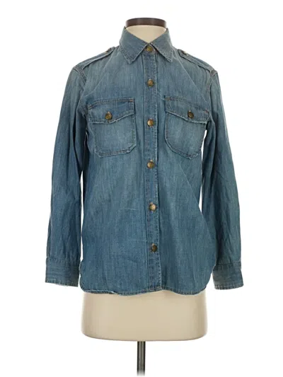 Pre-owned Current Elliott Denim Jacket In Blue