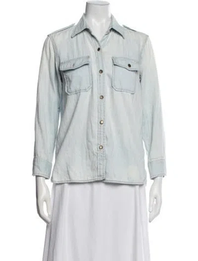 Pre-owned Current Elliott Denim Jacket In Blue