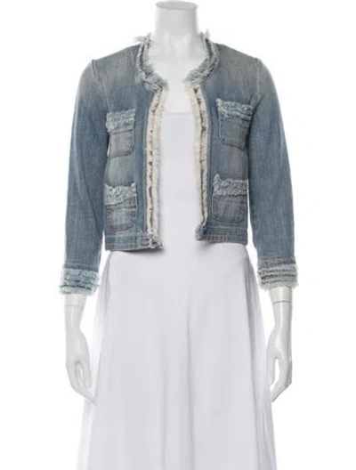 Pre-owned Current Elliott Denim Jacket In Blue
