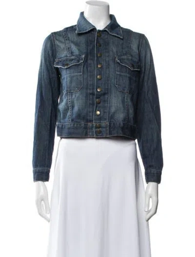 Pre-owned Current Elliott Denim Jacket In Blue