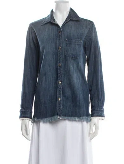 Pre-owned Current Elliott Denim Jacket In Blue