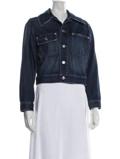 Pre-owned Current Elliott Denim Jacket In Blue