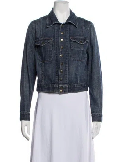 Pre-owned Current Elliott Denim Jacket In Blue