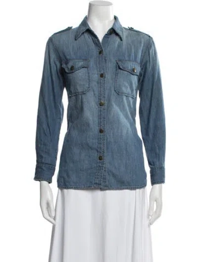 Pre-owned Current Elliott Denim Jacket In Blue