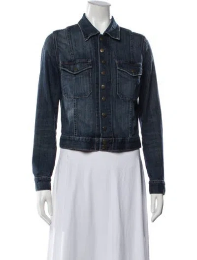 Pre-owned Current Elliott Denim Jacket In Blue