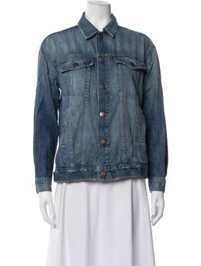 Pre-owned Current Elliott Denim Jacket In Blue