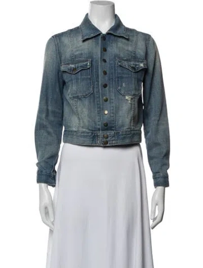 Pre-owned Current Elliott Denim Jacket In Blue