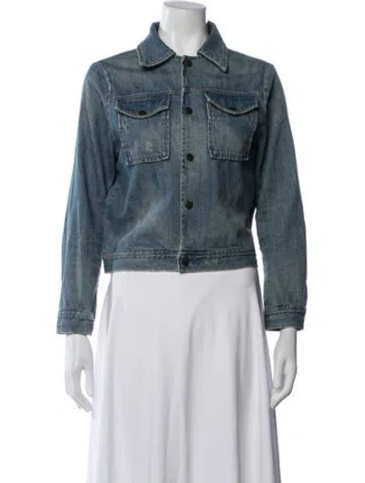 Pre-owned Current Elliott Denim Jacket In Blue