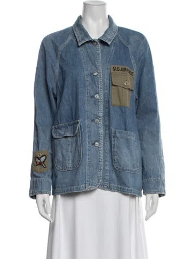 Pre-owned Current Elliott Denim Jacket In Blue