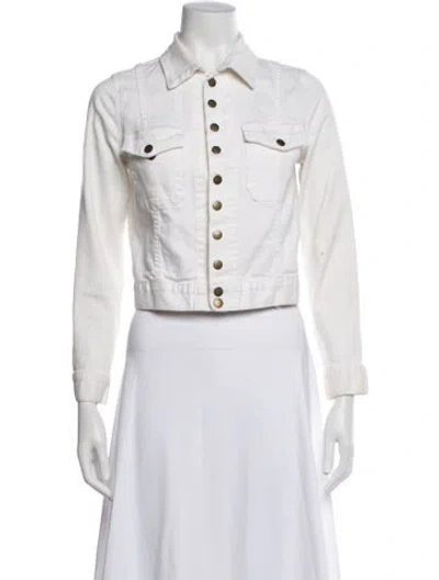 Pre-owned Current Elliott Denim Jacket In Neutrals