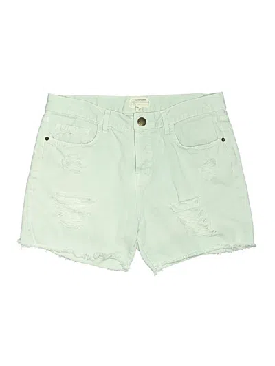 Pre-owned Current Elliott Denim Shorts In Green
