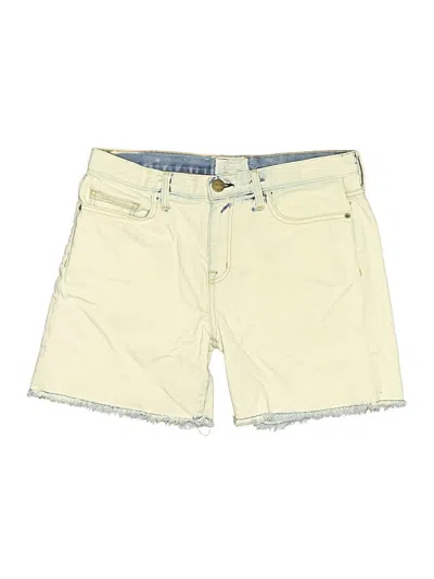 Pre-owned Current Elliott Denim Shorts In Ivory