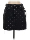 Current Elliott Denim Skirt In Black
