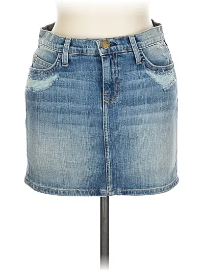 Pre-owned Current Elliott Denim Skirt In Blue