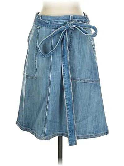 Pre-owned Current Elliott Denim Skirt In Blue