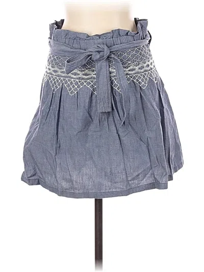 Pre-owned Current Elliott Denim Skirt In Blue