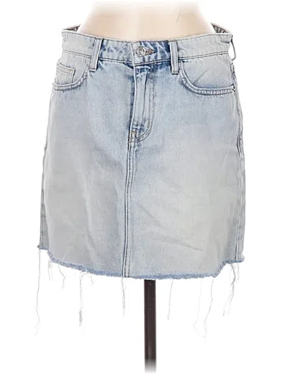 Pre-owned Current Elliott Denim Skirt In Blue