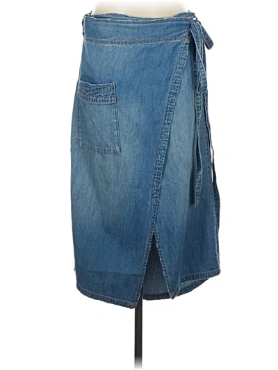 Pre-owned Current Elliott Denim Skirt In Blue