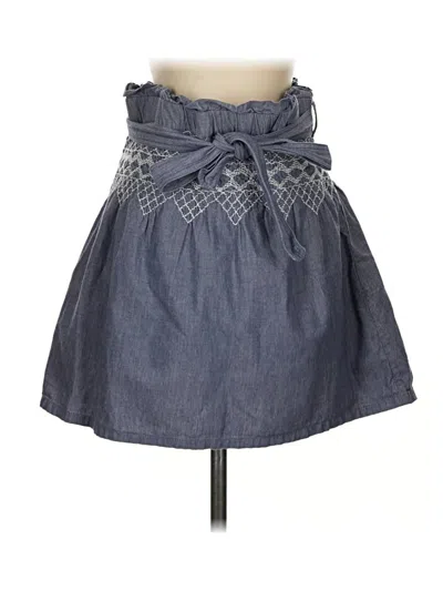Pre-owned Current Elliott Denim Skirt In Blue