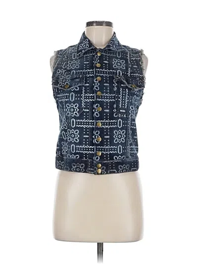 Pre-owned Current Elliott Denim Vest In Blue