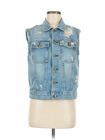 Pre-owned Current Elliott Denim Vest In Blue