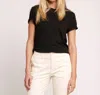 Current Elliott Flame Cotton T-shirt In Black In Black