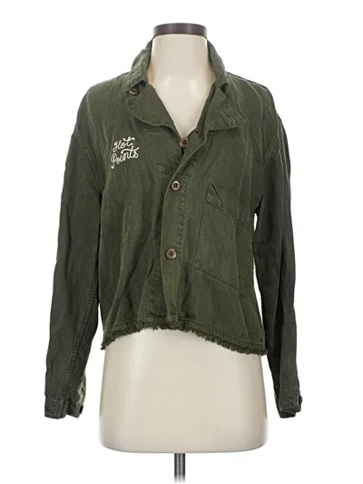 Pre-owned Current Elliott Jacket In Green
