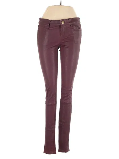 Pre-owned Current Elliott Jeans In Burgundy