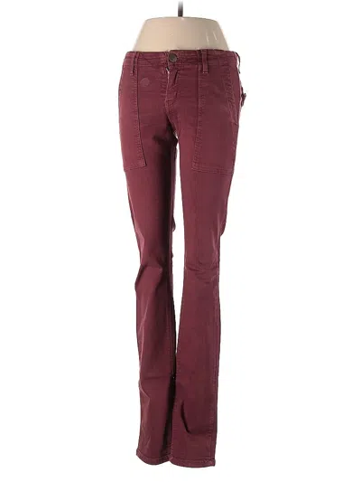 Pre-owned Current Elliott Jeans In Burgundy