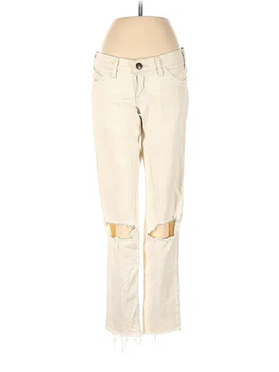 Pre-owned Current Elliott Jeans In Ivory