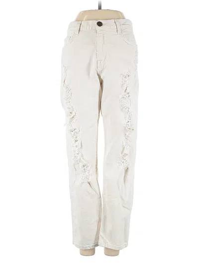 Pre-owned Current Elliott Jeans In White
