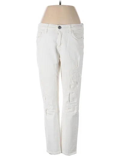 Pre-owned Current Elliott Jeans In White