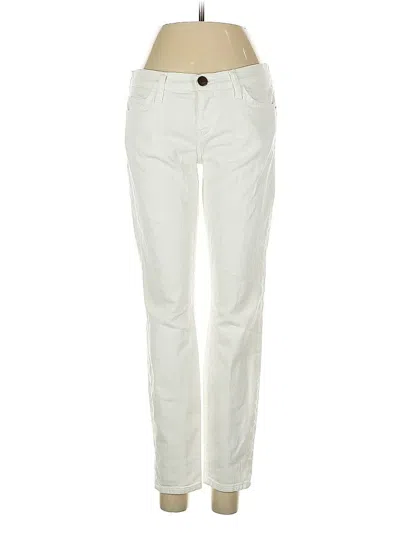 Pre-owned Current Elliott Jeans In White