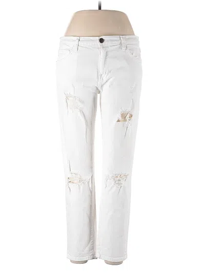 Pre-owned Current Elliott Jeans In White