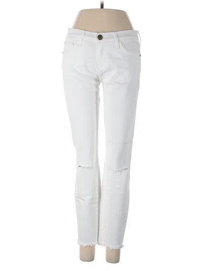 Pre-owned Current Elliott Jeans In White