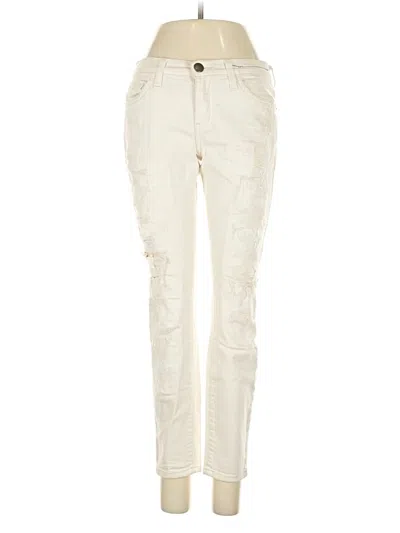 Pre-owned Current Elliott Jeans In White