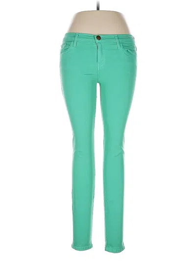 Pre-owned Current Elliott Jeggings In Green